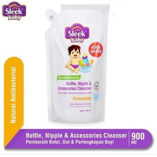 Foto Produk Sleek Baby Bottle Nipple & Accessories Cleanser Refill Pouch 900 ml dari i do my hobbies