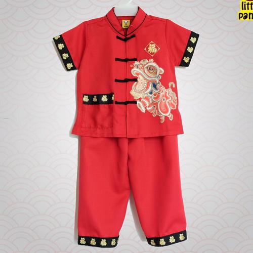 Foto Produk Cheongsam Barongsai / Cheongsam Anak Laki / Baju Setelan Imlek Anak - 4 year dari kat.babyclothing