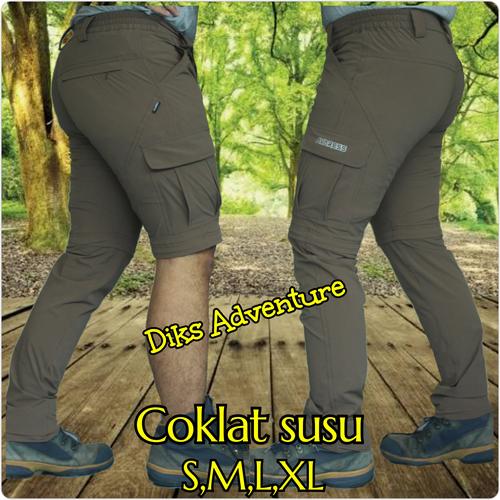 Foto Produk Celana Kargo celana sambung celana gunung celana cargo avaress - coklat susu, S dari diks adventure
