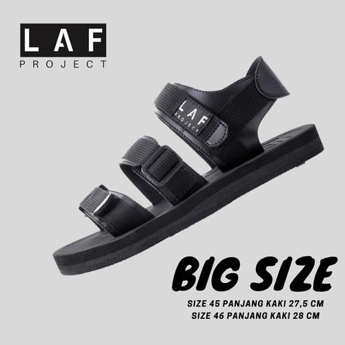 Gambar Sandal Gunung LAF Project Big SIze Besar Hiking Haji Umrah Pria Hitam - 45 dari LAF Project Kota Bandung Tokopedia