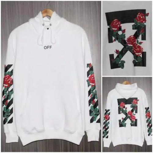 off white rose sweater