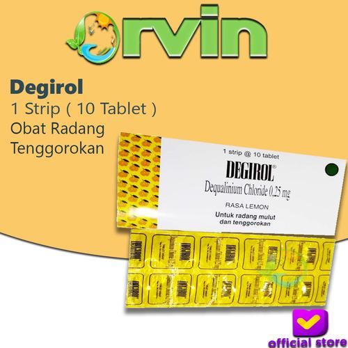 Gambar Degirol Lozenges 1 Strip / 10 Tablet / Obat Radang Tenggorokan dari Orvin Health & Beauty Jakarta Selatan Tokopedia