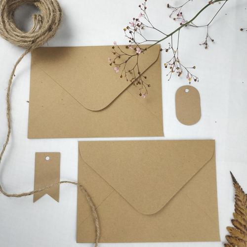 Gambar A6 AMPLOP KERTAS COKLAT KRAFT SURAT UNDANGAN RUSTIC dari Tat Tet Tot Kota Tangerang Selatan Tokopedia