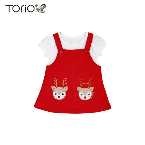 Foto Produk Torio Christmas Jumper Set - Baju Setelan Jumper Anak Perempuan - 3-6 bulan dari Torio