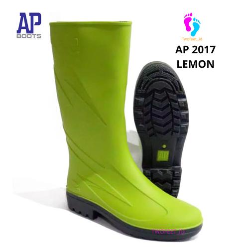 Foto Produk AP Boots 2017 Hijau lemon - Sepatu Boot Kerja Karet Hijau Tinggi Boots - Hijau Lemon, 37 dari TwoFeet_id