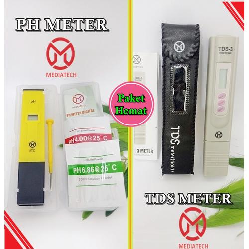 Foto Produk Paket Alat Ukur pH Meter & TDS Tester Digital Air Akuarium Hidroponik dari Beauty n Health