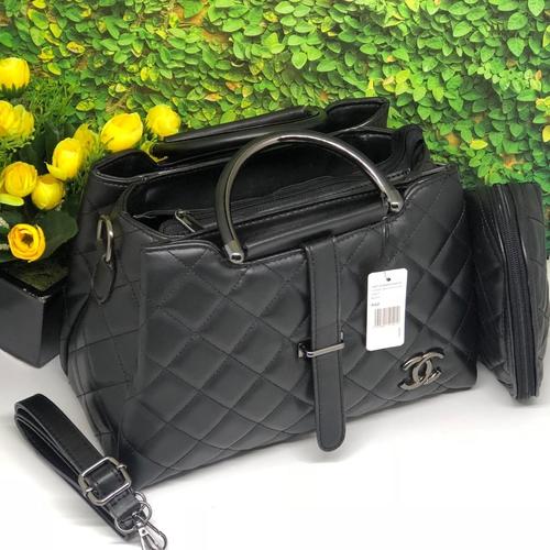 Foto Produk Tas wanita chanel lidah/tas wanita murah/tas wamita brandet import - Hitam dari al-razaak shop
