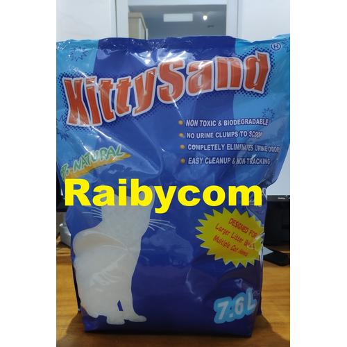 Foto Produk Pasir Kucing Kristal Silika 7.6 Liter Kitty Sand Silica 100% Natural dari Raibycom
