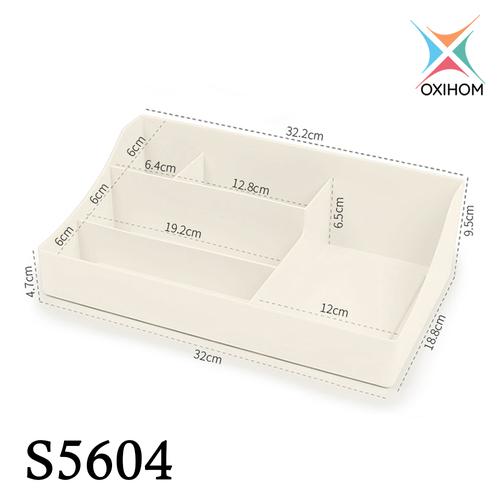 Foto Produk Oxihom S204 Series Laci Lemari Plastik Susun Kotak Penyimpanan Drawer - S5604 Krem dari Oxihom