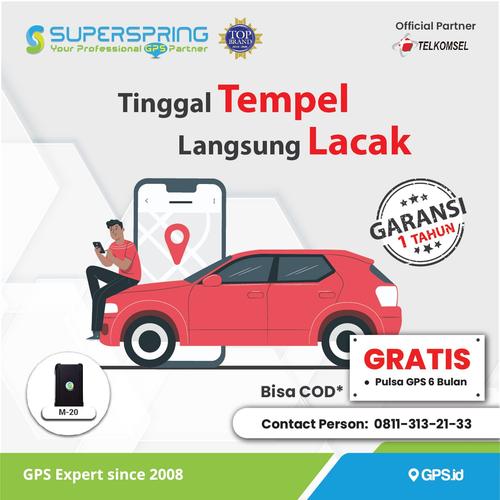 Foto Produk GPS Tracker Portable SUPERPRING M20 (Praktis,Tanpa Ribet,Magnet Kuat) dari Super Spring Official
