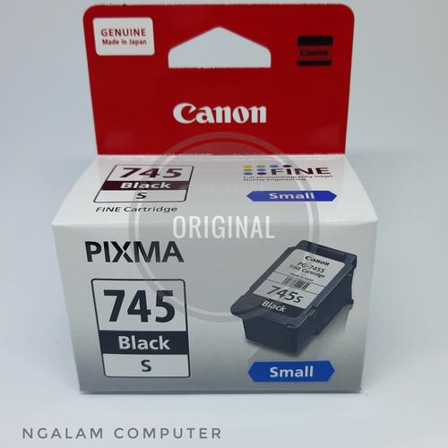 Gambar Tinta / Catridge Canon 745 small Black Original MG2570s dari Ngalam Computer Kota Malang Tokopedia