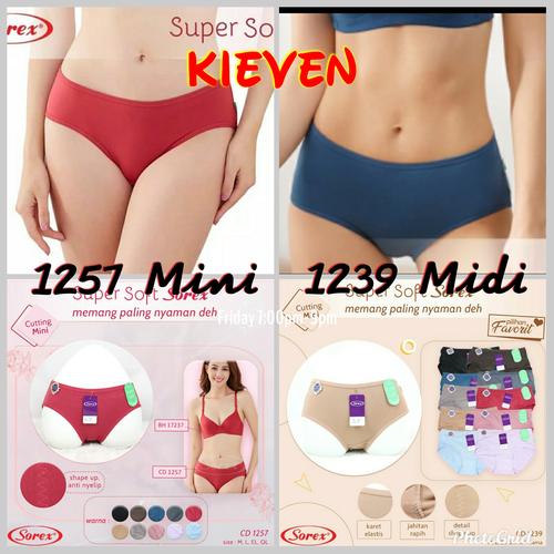 Foto Produk Cd celana dalam wanita sorex 1257 mini dan 1239 midi super soft ori - 1257 Mini, M dari kieven