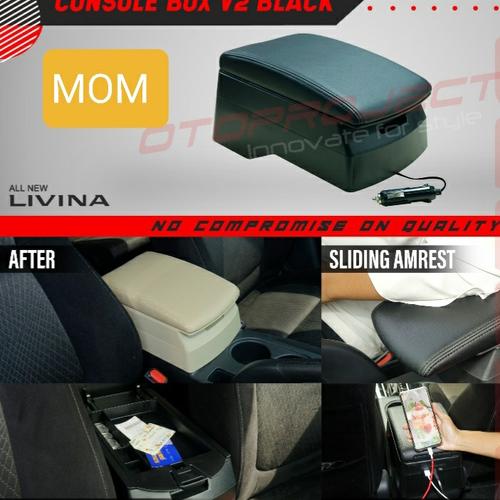 Foto Produk armrest tangan / console box hitam + usb V2 otoproject All New Livina dari Mega Oriental Motor