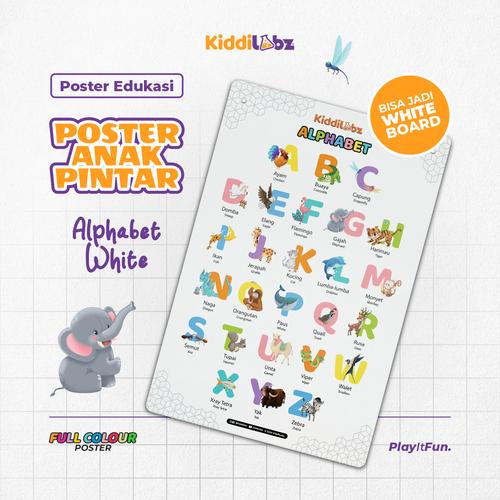 Jual Poster Putih Belajar Anak Abc Alphabet Hewan Kiddilabz Kota Malang Greenstore Batu Tokopedia