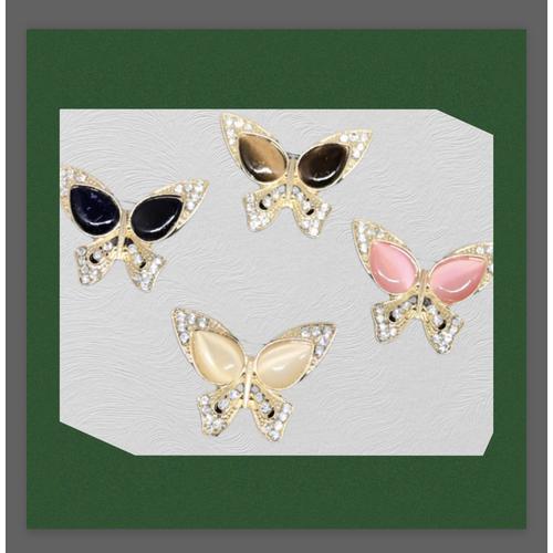 Gambar 190 - Bros Bahu Butterfly / Bros cat eyes /Bros Dada motif Kupu-Kupu - Hitam dari Aneka Aksesoris Impor Jakarta Barat Tokopedia