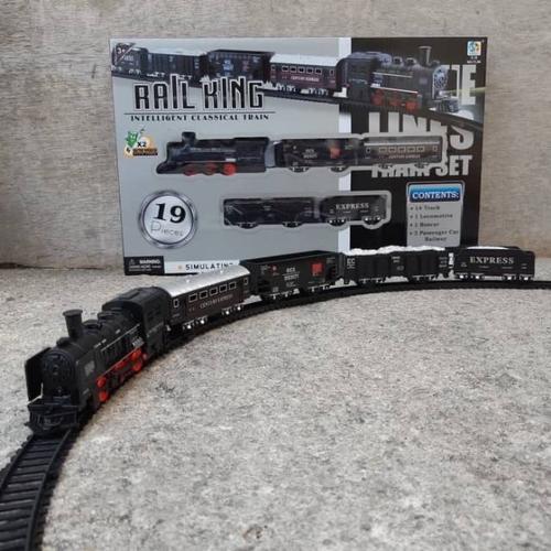 Gambar MAINAN KERETA API RAIL KING GERBONG TRAIN 19 PIECES REL LOKOMOTIF - Gambar 3 dari FORTUNA_SHOP Kota Surabaya Tokopedia