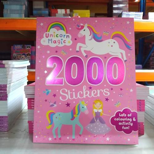 Foto Produk Colouring and activity fun book : 2000 Stickers Unicorn Magic Sticker dari Booktubers id
