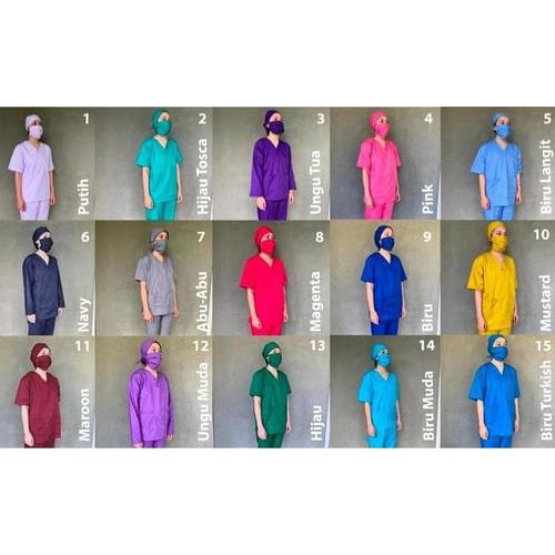 Jual Baju Oka/ Baju Perawat/ Baju Bedah/ Baju Rumah Sakit - Pendek