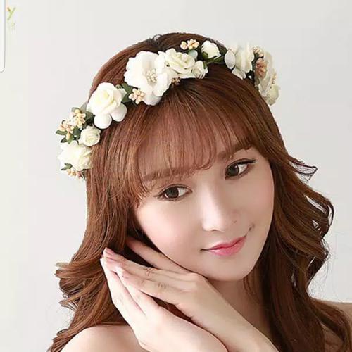 Foto Produk Mahkota Bunga Flower Crown Bandana Bunga Hiasan Rambut Bunga Pesta FC3 dari Star Gallery