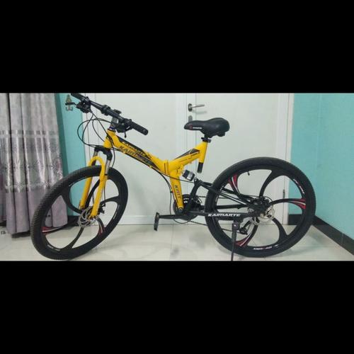 Foto Produk READY Sepeda Lipat Gunung Trendy Kamarte - Mountain Bike Folded Trendy - Hitam, 21 speed dari Koreanholicshop