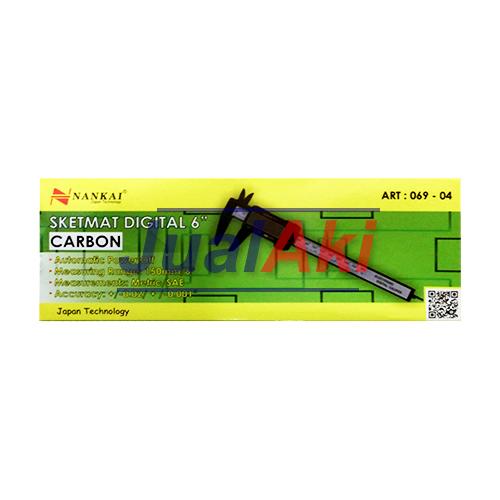 Foto Produk Nankai Sigmat Digital 6" Carbon Max Sampai 15cm Caliper Jangka Sorong dari JualAki