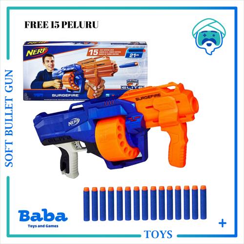 Foto Produk NERF GUN N-STRIKE ELITE SURGEFIRE ORIGINAL HASBRO NEW dari Baba Toys and Games