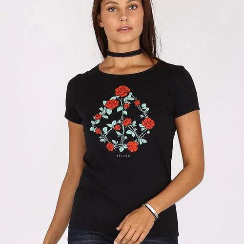 volcom t shirt black