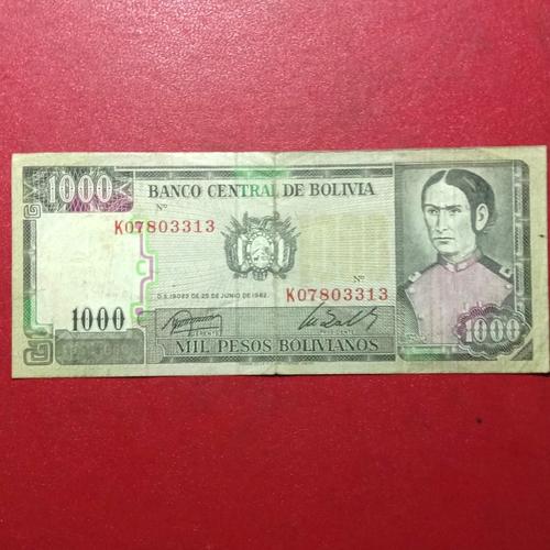 Jual Uang Kertas Bolivia 1000 Pesos Bolivianos 1982 Kota Denpasar Valeriocollection Tokopedia