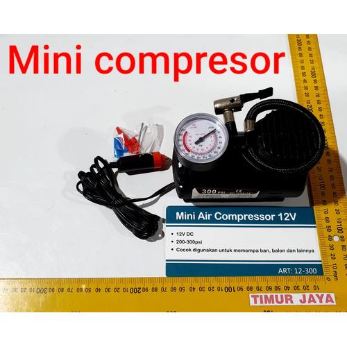Foto Produk Mini Air Compressor / kompresor pompa angin ban mobil Nankai dari TOKO BESI TIMUR JAYA
