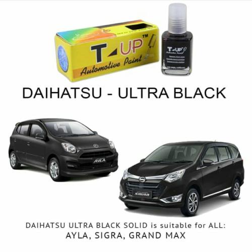 Gambar T-Up cat oles daihatsu ultra black contoh cat hitam ayla sigra - PAKET LENGKAP dari DKmartexpress Kota Semarang Tokopedia