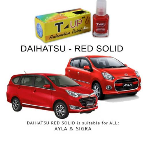 Gambar T-Up cat oles daihatsu red solid contoh cat daihatsu sigra ayla merah - PAKET LENGKAP dari DKmartexpress Kota Semarang Tokopedia