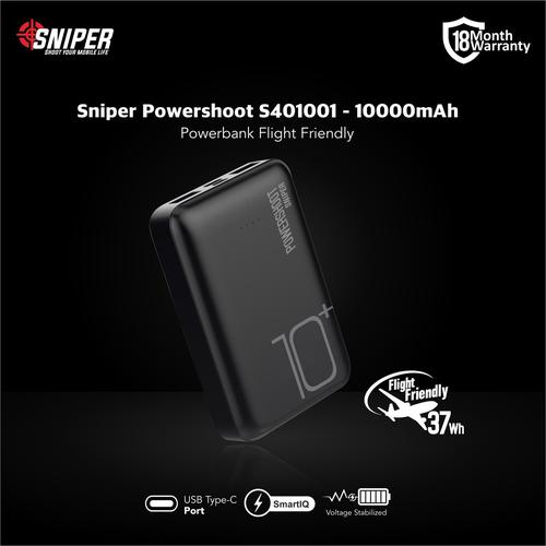 Foto Produk Powerbank Sniper 10000 mAh Powershoot S401001 V2.0 dari Sniper Indonesia