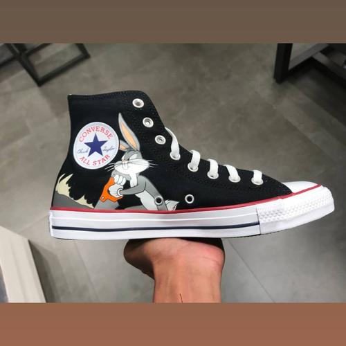 black bugs bunny converse