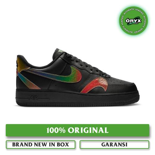 nike air force 1 misplaced swoosh black
