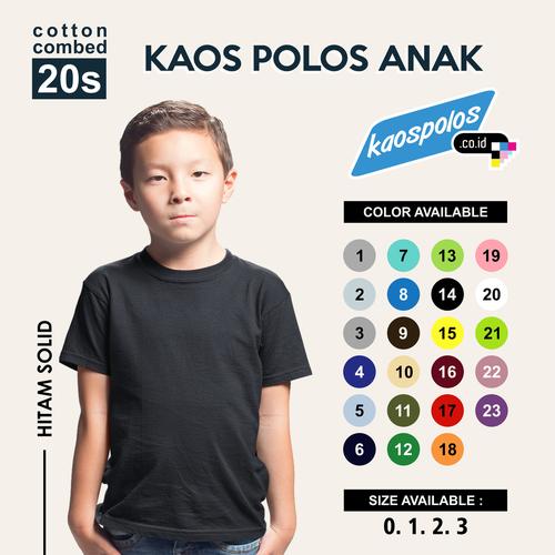 Gambar Tshirt / Kaos Polos Anak Oneck Super Cotton 20s Unisex - Nomor 0 dari Custom.id Fashion Jakarta Barat Tokopedia