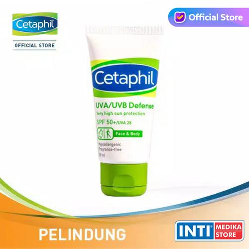 Foto Produk CETAPHIL - UVA/UVB Defense SPF 50 50 ml | Sunscreen Sunblock Cetaphil dari INTI MEDIKA STORE