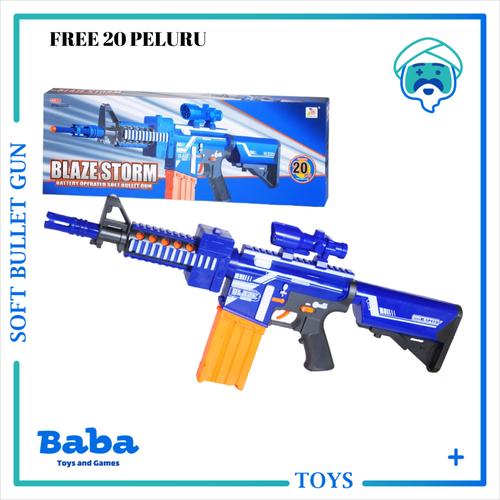 Foto Produk BLAZE STORM GUN M4 CARBINE BLASTER 7054 ( REPLIKA NERF ) ORIGINAL NEW dari Baba Toys and Games
