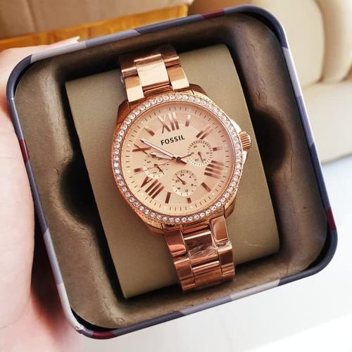 Foto Produk (100% ORIGINAL) Jam Tangan FOSSIL Crystal AM4483 Wanita 40mm FULLSET - Gold dari THAI SHOP OFFICIAL