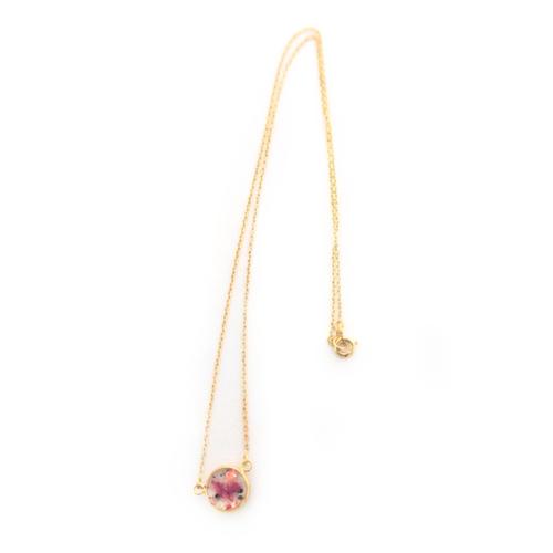 Gold Crystal Necklace @MITA-Jewerly 