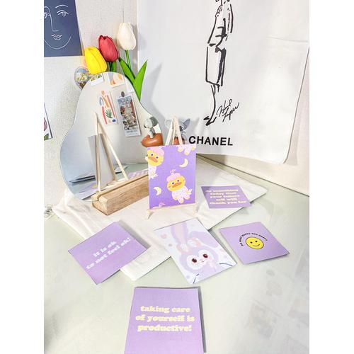 Foto Produk Dekorasi Dinding Hias Korea - Postcard "Lilac-tetik" - Wall Decoration dari Aku si Estetik