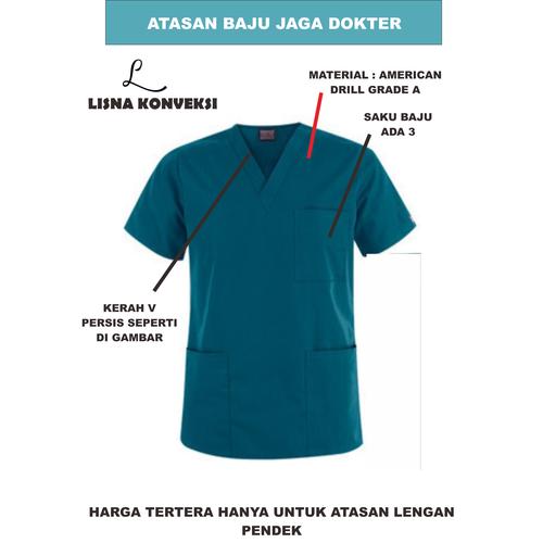 Jual Atasan Baju Jaga Dokter OKA Scrub 