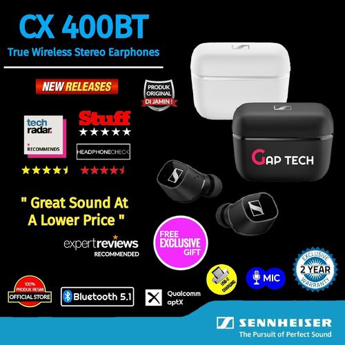 Jual SENNHEISER CX 400BT / CX400BT / CX 400 BT True Wireless Earphones -  Hitam - Jakarta Pusat - GAP TECH OFFICIAL | Tokopedia