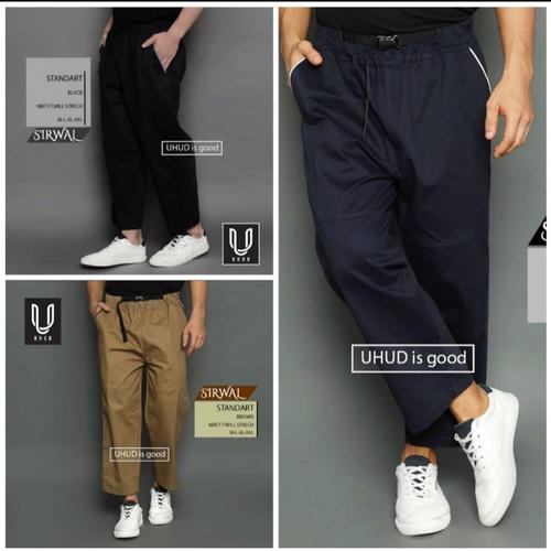 Foto Produk Celana Sirwal pria dewasa katun twill strech UHUD dari Toko MoMe
