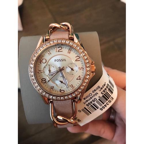Jam Tangan FOSSIL ES3466 Pink Leather 