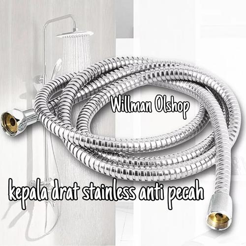 Foto Produk selang shower fleksibel hose selang shower toilet selang shower mandi - 120 cm dari Willman Olshop
