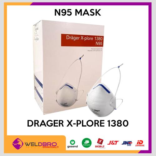 Foto Produk Drager X-plore 1380 N95 Anti Covid19/ Virus masker niosh ce 3M 8210 dari WELDBRO-