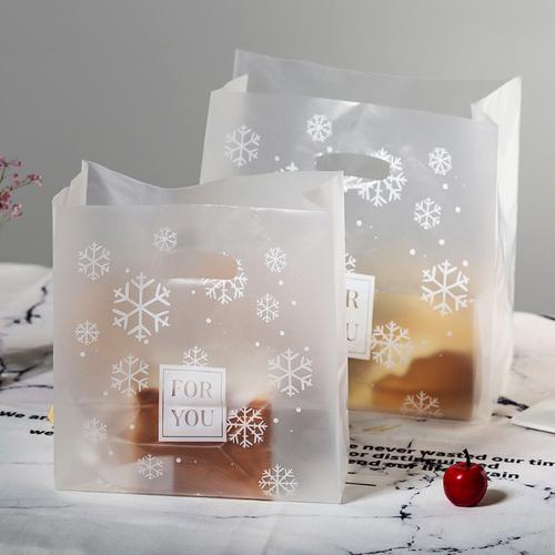 Foto Produk Kantong plastik dove transparan model jinjing / kantong Elegan Snow dari WE LOVE FASHION -GROSIR-