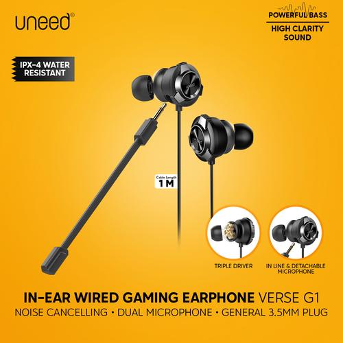 Foto Produk UNEED In-Ear Earphone Gaming Triple Driver & Dual Microphone - UEP131 dari Uneed Indonesia