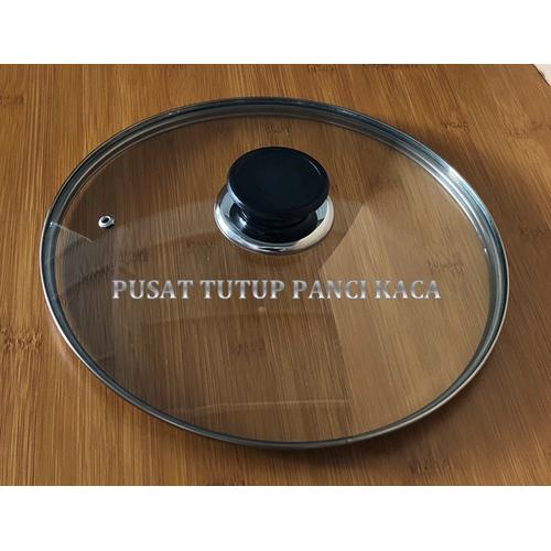 Foto Produk TUTUP PANCI KACA 28 CM DENGAN KAKI DAN KNOP dari Pusat Tutup Panci Kaca