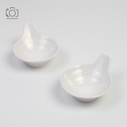 Foto Produk Tempat Saus Sambal / Mangkok Bumbu / Properti Foto - Putih dari alasfotoprops